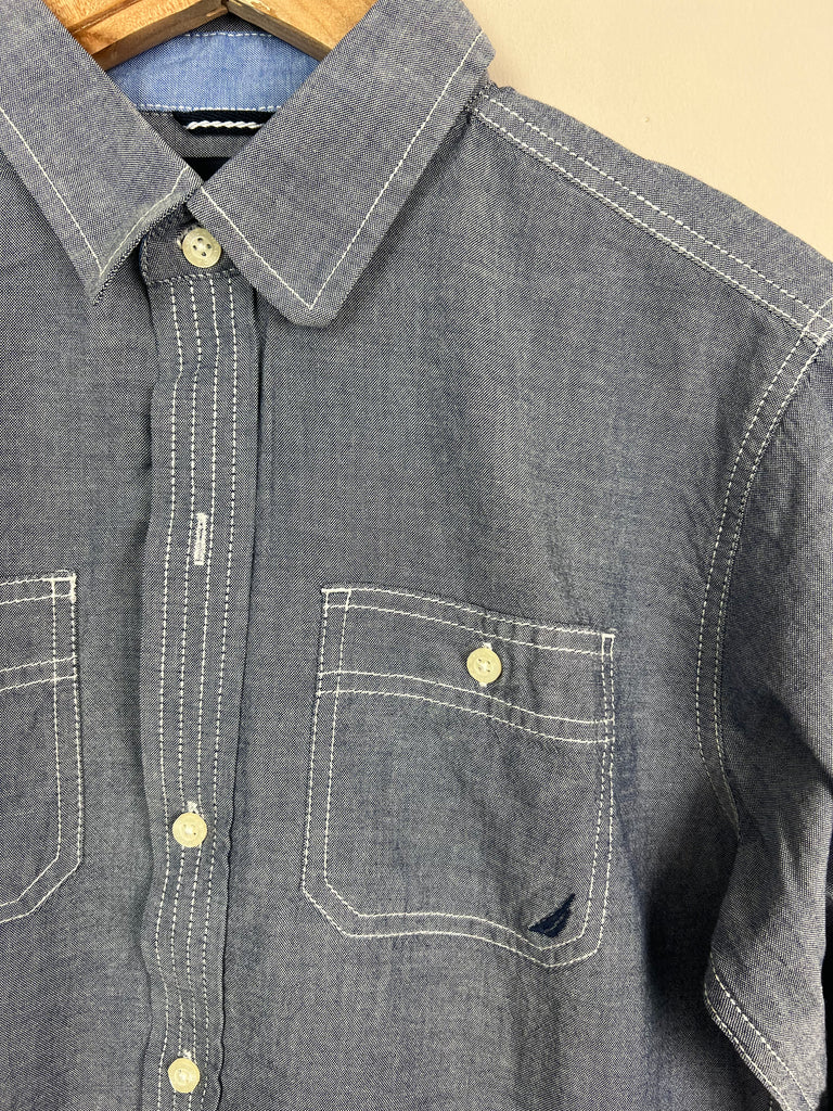 14-16y 90's Nautica Chambray Shirt - Sweet Pea Preloved Clothes