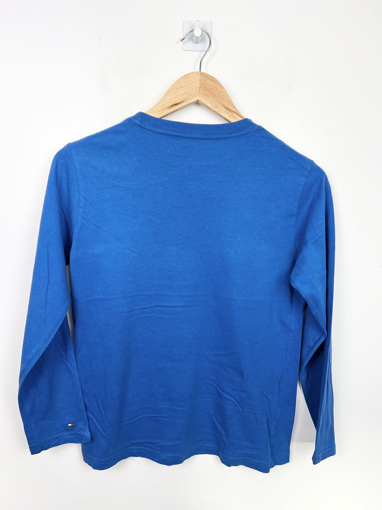 12-14y Tommy Hilfiger blue long sleeve t-shirt - Sweet Pea Preloved Clothes