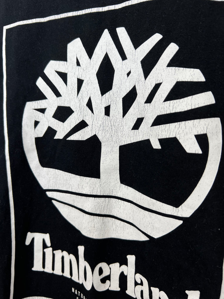 14y Timberland black logo t-shirt (sizing 12y) - Sweet Pea Preloved Clothes