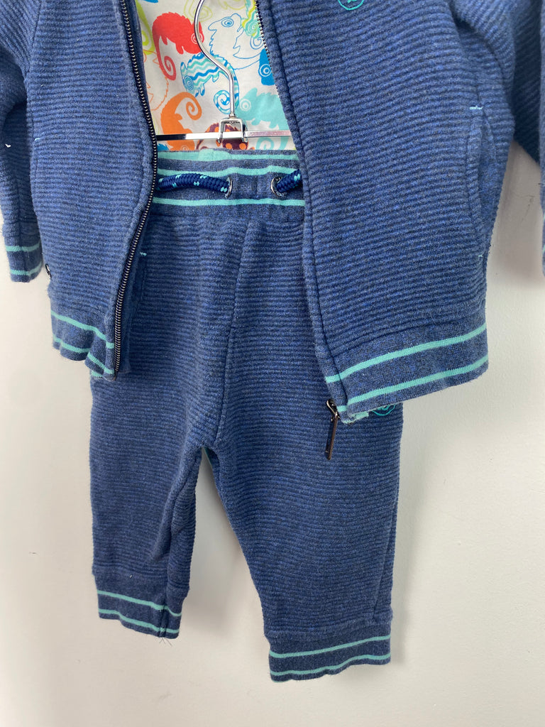 6-9m Baker 3pc ribbed tracksuit - Sweet Pea Preloved Clothes