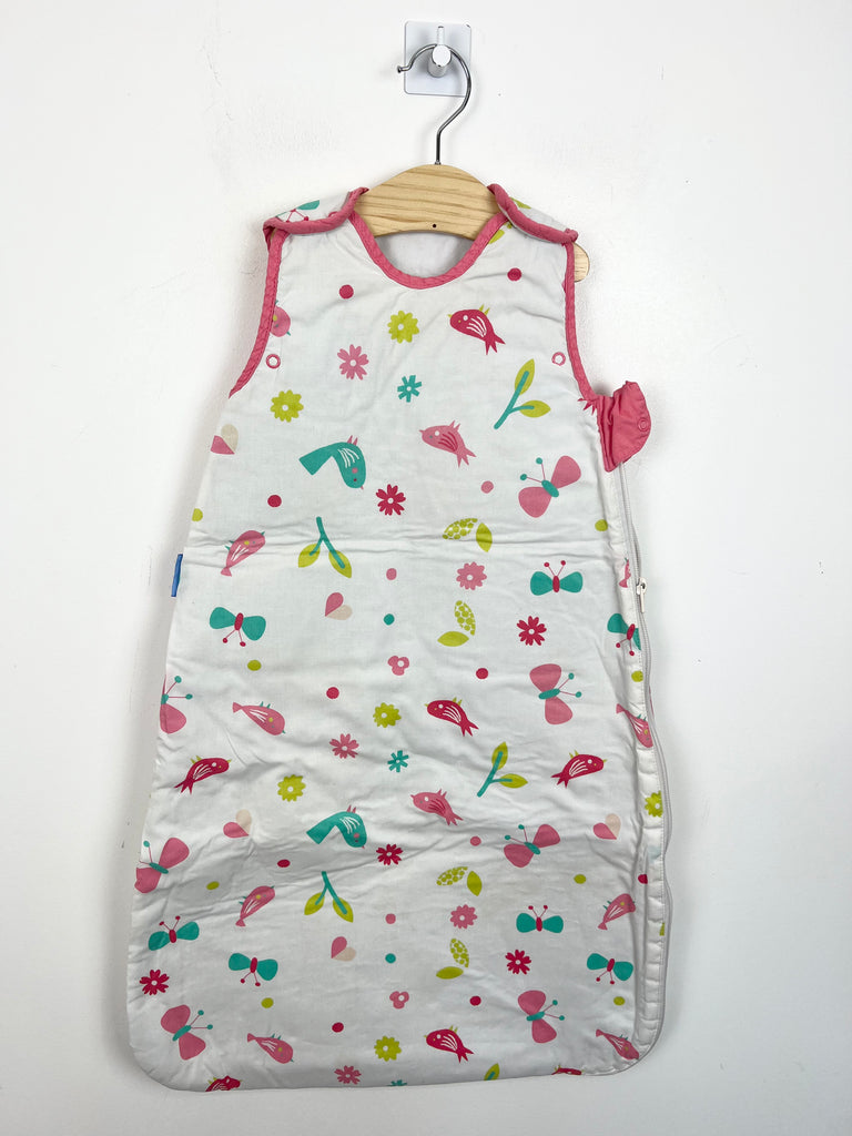 Second hand baby grobag birds butterflies & flowers sleeping bag 2.5 tog - Sweet Pea Preloved Clothes