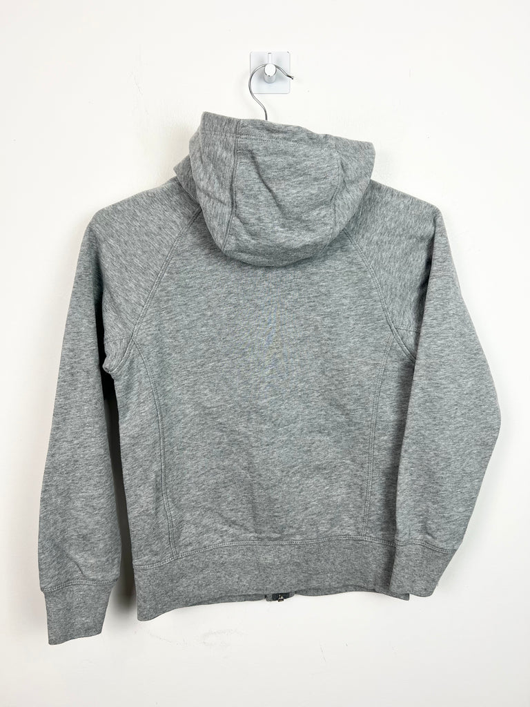 10-12y Nike Club Grey Neon Tick Zip up hoodie Hoodie (M) - Sweet Pea Preloved Clothes