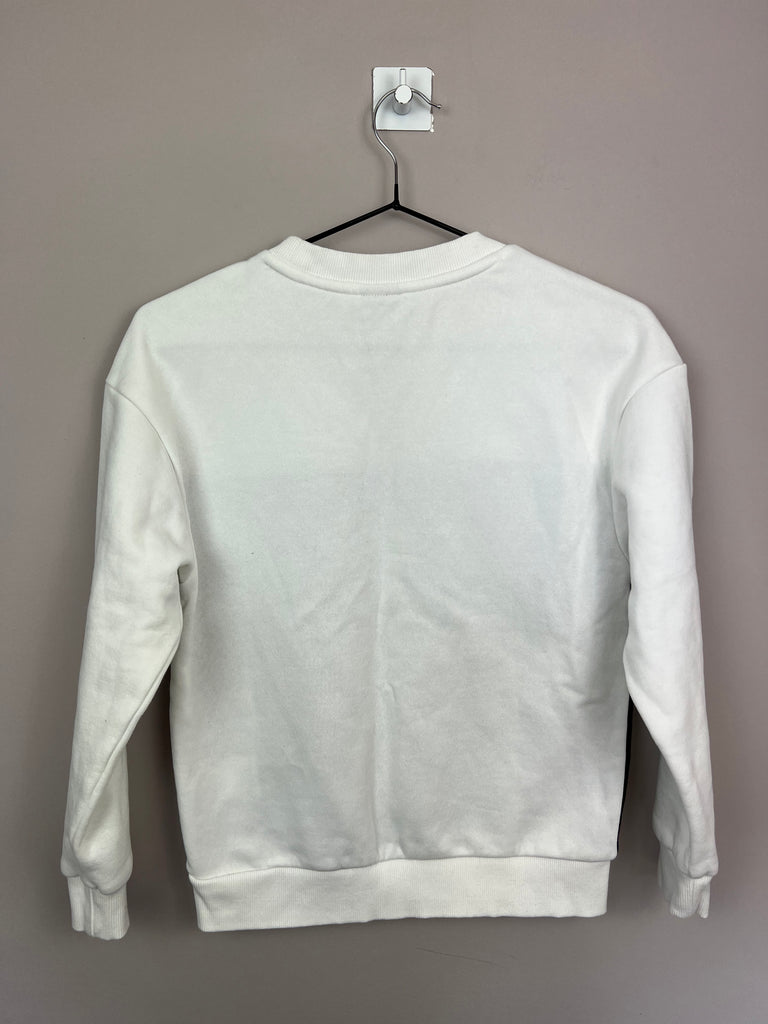 11-12y Puma white/black sweatshirt - Sweet Pea Preloved Clothes