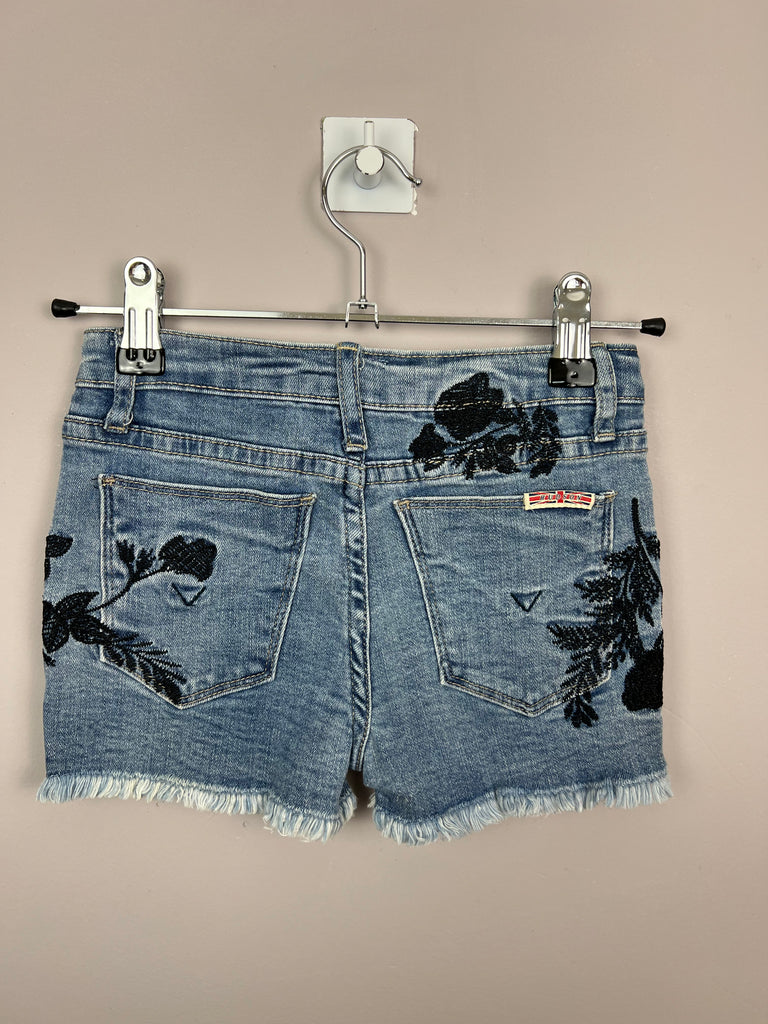 6y Hudson embroidered denim shorts New - Sweet Pea Preloved Clothes