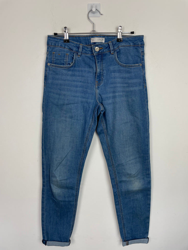 Second hand older kids 13-14y Zara blue jeans - Sweet Pea Preloved Clothes