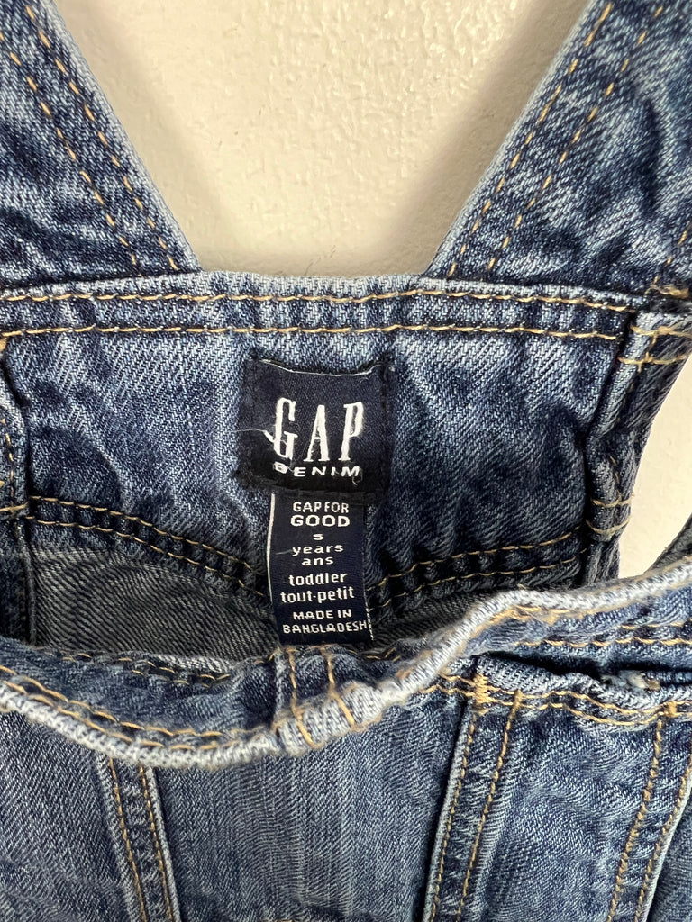 5y Vintage Gap Denim Dungarees - Sweet Pea Preloved Clothes