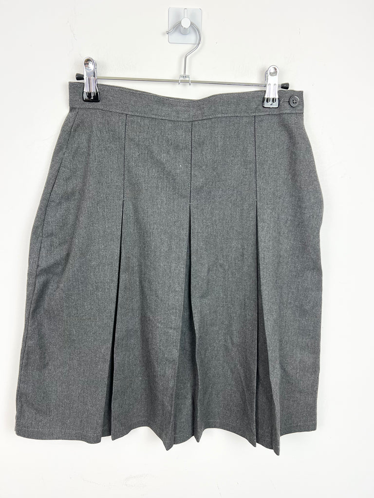 Second hand kids M&S grey pleated school skirt - Sweet Pea Preloved Clothes