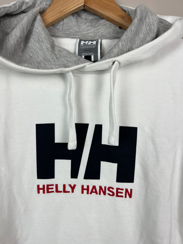 S/P 14-16y Helly Hansen White Hoodie - Sweet Pea Preloved Clothes