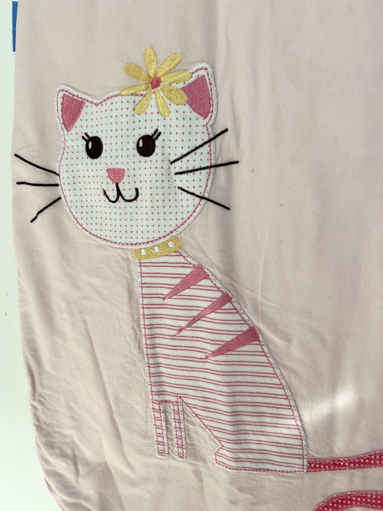 Pre loved baby Grobag pink kitten sleeping bag 1.0 tog - Sweet Pea Preloved Clothes