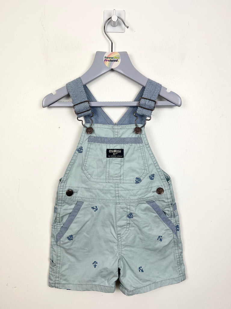 Oshkosh Anchor Embroidered cotton dungarees - Sweet Pea Preloved Clothes
