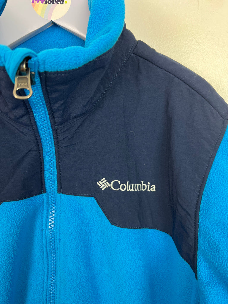 10-12y Columbia bugaboo blue/navy fleece jacket - Sweet Pea Preloved Clothes