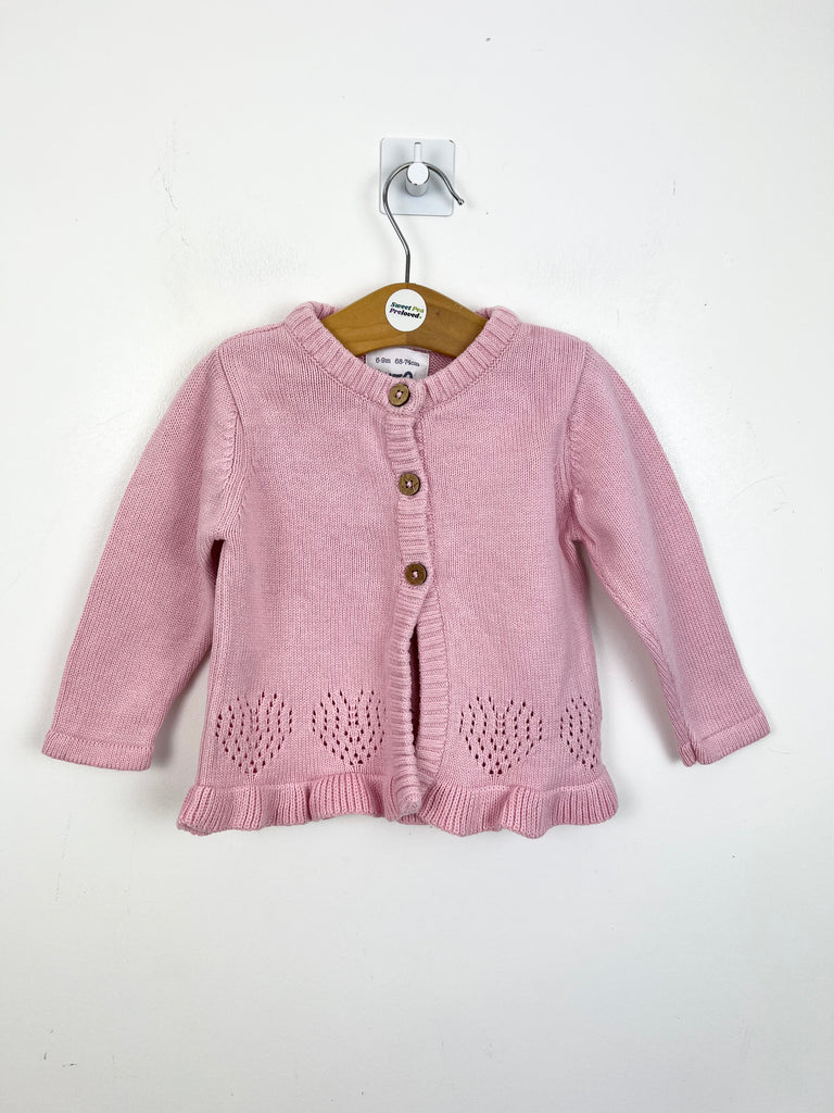 Kite pointelle heart cardigan - Sweet Pea Preloved Clothes