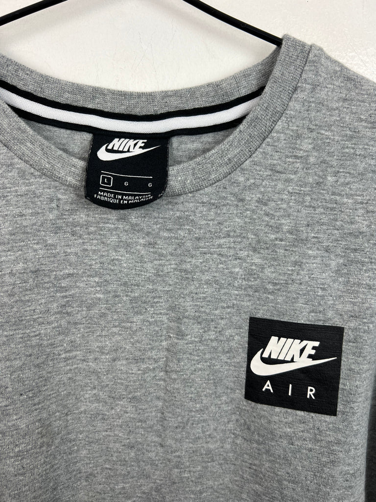 Second hand older kids Nike Air grey long sleeve t-shirt (L) - Sweet Pea Preloved Clothes