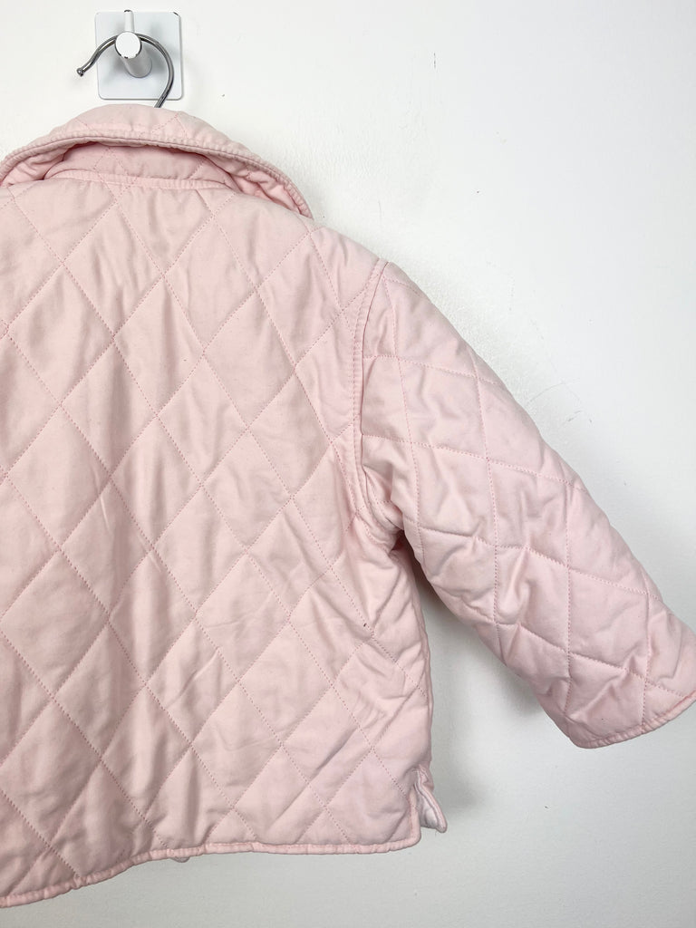 12m Paper moon pink quilted jacket - Sweet Pea Preloved Clothes