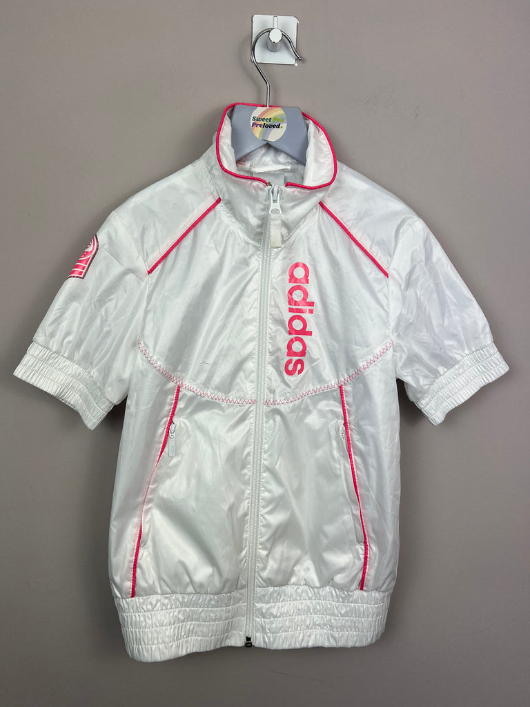 Kids Second Hand Adidas Retro White shell jacket - Sweet Pea Preloved Clothes