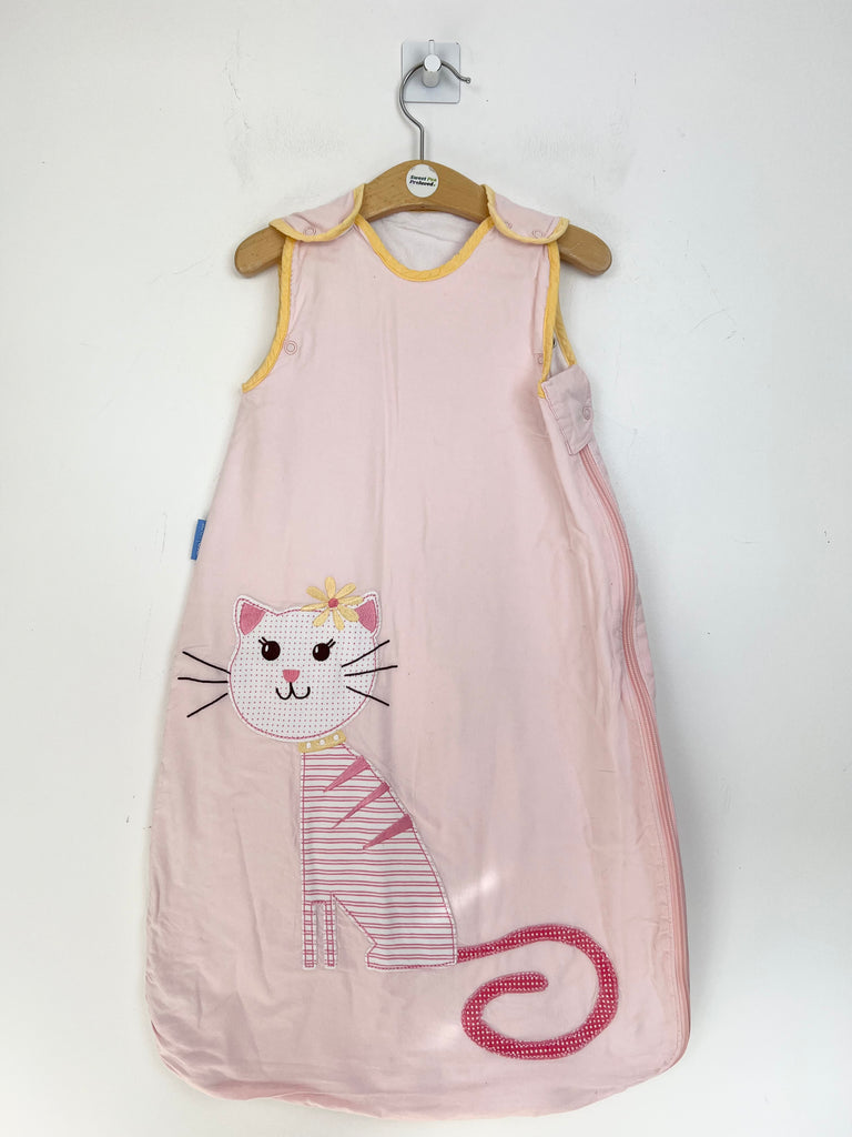 Second hand baby Grobag pink kitten sleeping bag 1.0 tog - Sweet Pea Preloved Clothes