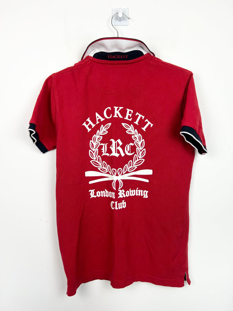 13-14y Hackett red London Rowing Club polo - Sweet Pea Preloved Clothes
