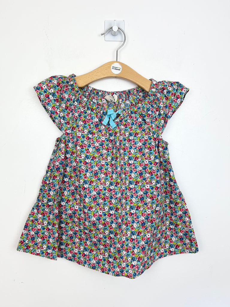 Second hand mini Boden floral cotton blouse - Sweet Pea Preloved Clothes