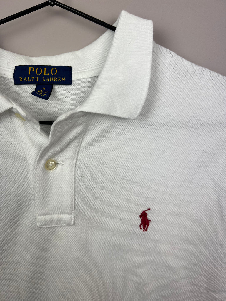 10-12y Ralph Lauren USA White American Eagle embroidered back Polo - Sweet Pea Preloved Clothes