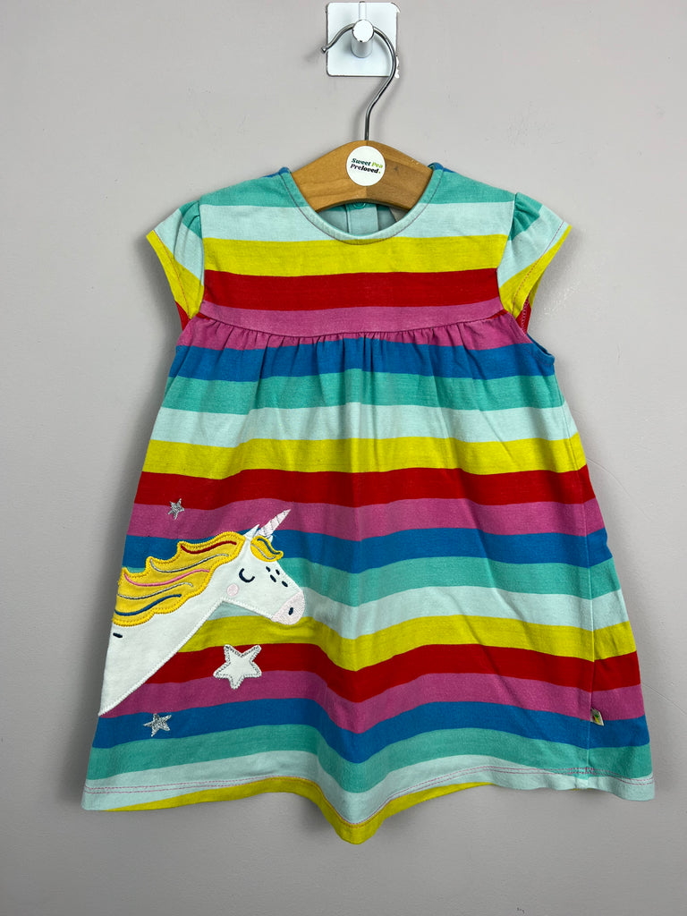 6-12m Frugi unicorn dress - Sweet Pea Preloved Clothes