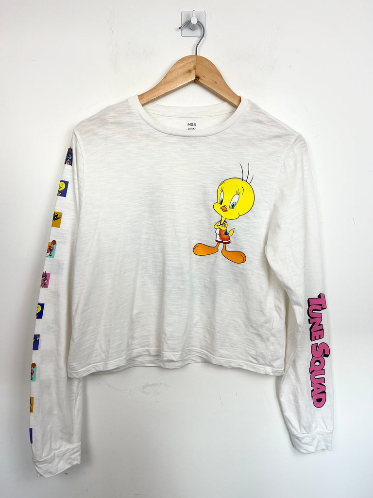 Pre loved teen M&S Loony Tunes Long Sleeve T-shirt - Sweet Pea Preloved Clothes