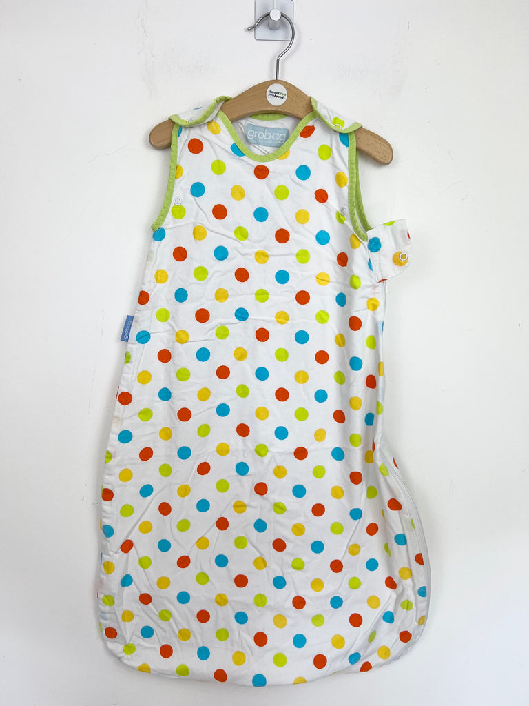 Second hand baby Grobag bright spots sleeping bag 1 tog - Sweet Pea Preloved Clothes