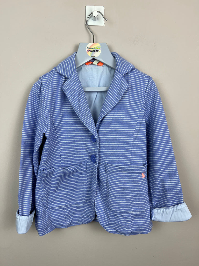 5y Joules sky blue jersey blazer - Sweet Pea Preloved Clothes
