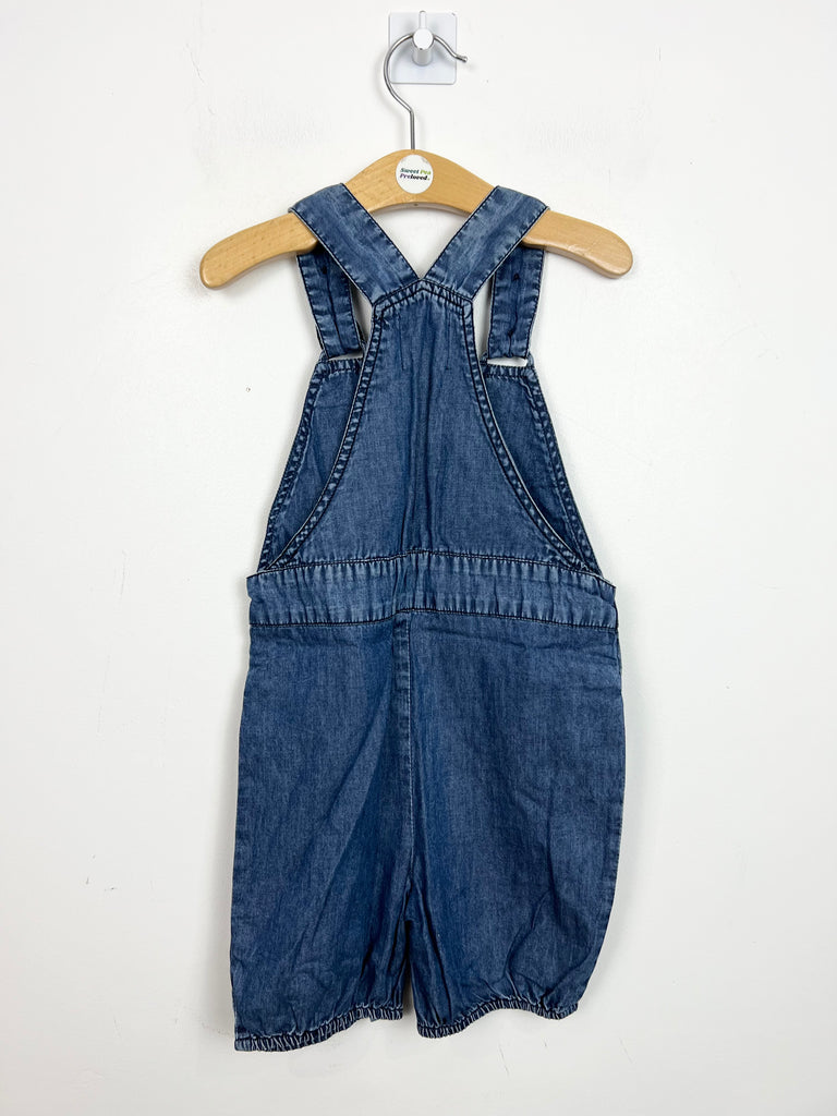 18-24m Kite Chambray short dungarees - Sweet Pea Preloved Clothes