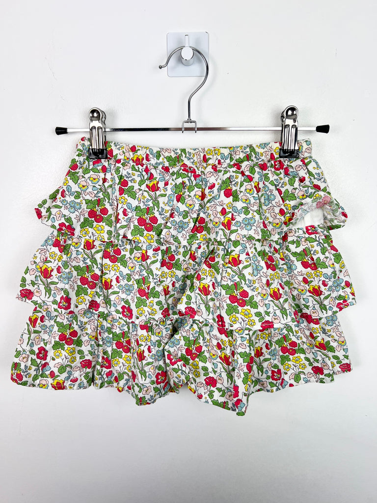 4-5y Boden strawberry woven tiered skirt - Sweet Pea Preloved Clothes