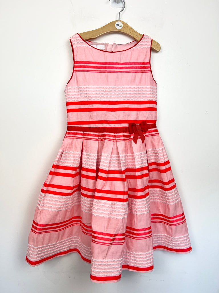 10y Jasper Conran red stripe party dress - Sweet Pea Preloved Clothes