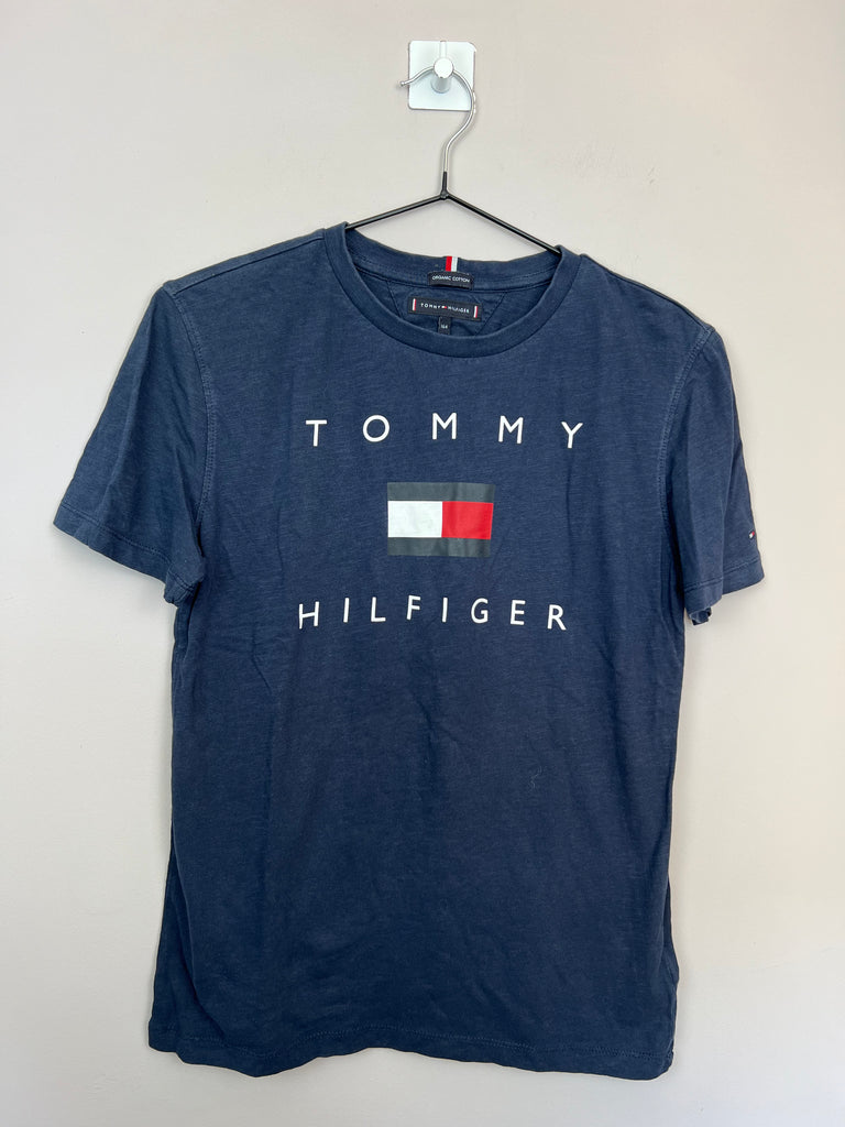 Pre loved designer kids Tommy Hilfiger Flag T-shirt - Sweet Pea Preloved Clothes