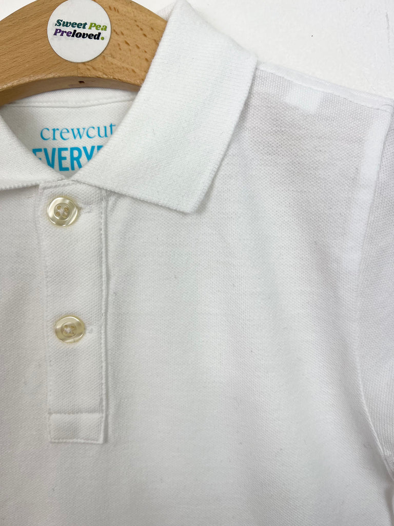 3y Crew White Polo - New - Sweet Pea Preloved Clothes