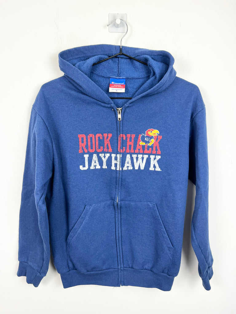 vintage kids Champion Rock Chalk Jayhawk hoodie - Sweet Pea Preloved Clothes
