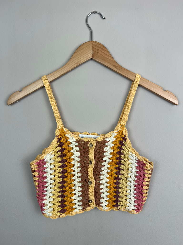 11-12y Zara 60's inspired Crochet top - Sweet Pea Preloved Clothes