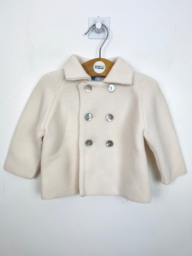 Second Hand Luxury Baby Newborn Frillo Swiss Merino Wool Jacket - Sweet Pea Preloved Clothes