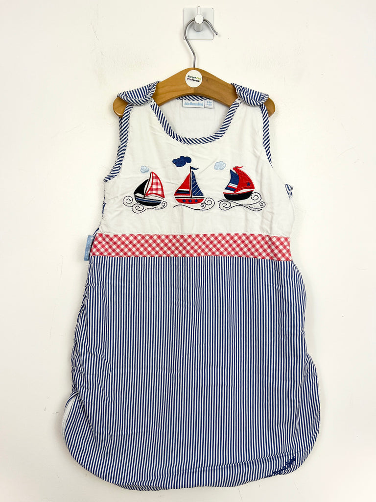 Second Hand Baby Jojo Maman Bebe sailing boats sleeping bag 2.5 tog - Sweet Pea Preloved Clothes