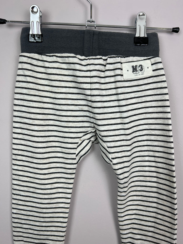 2y Molo striped jersey joggers with star knee patches - Sweet Pea Preloved Clothes