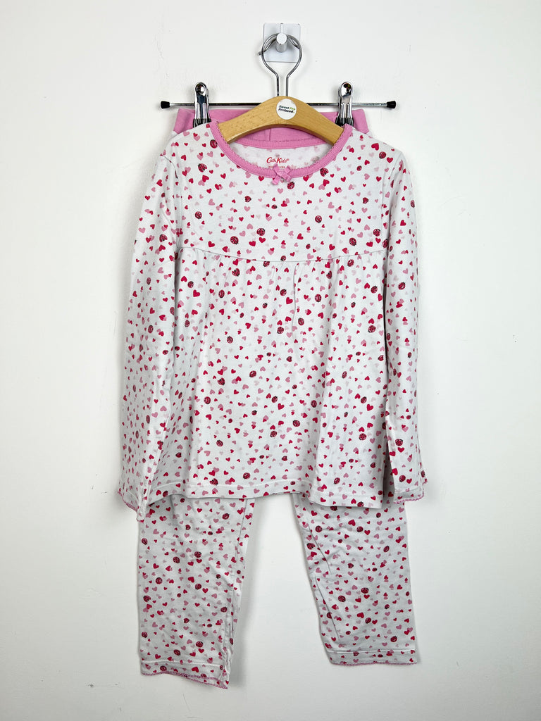 9-10y Cath Kidston pink heart pjs - Sweet Pea Preloved Clothes