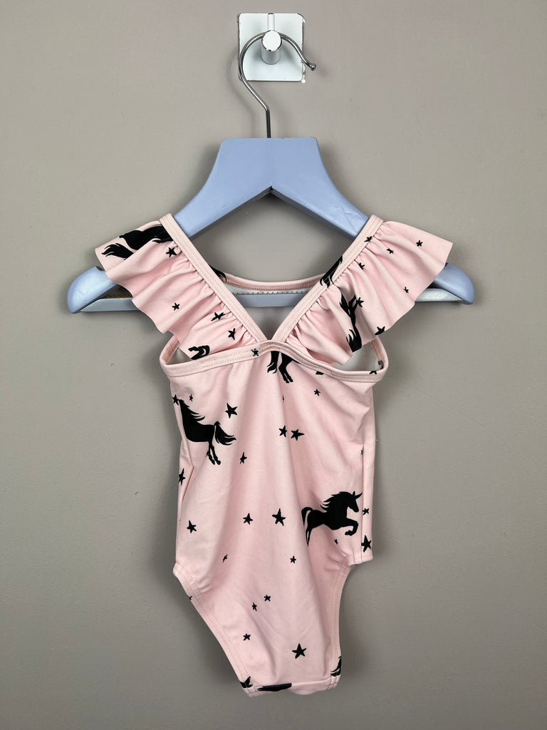 6-9m Next pink/black unicorn Swimsuit - Sweet Pea Preloved Clothes
