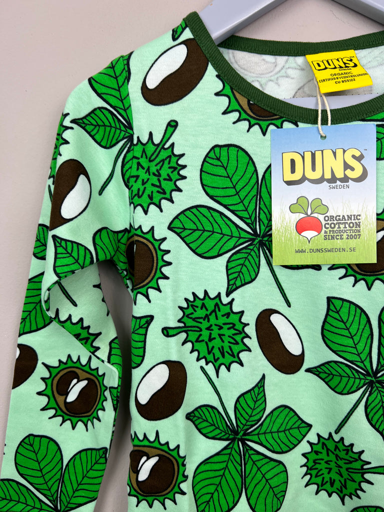 18M DUNS organic cotton long sleeved top CONKERS/GREEN - Sweet Pea Preloved Clothes