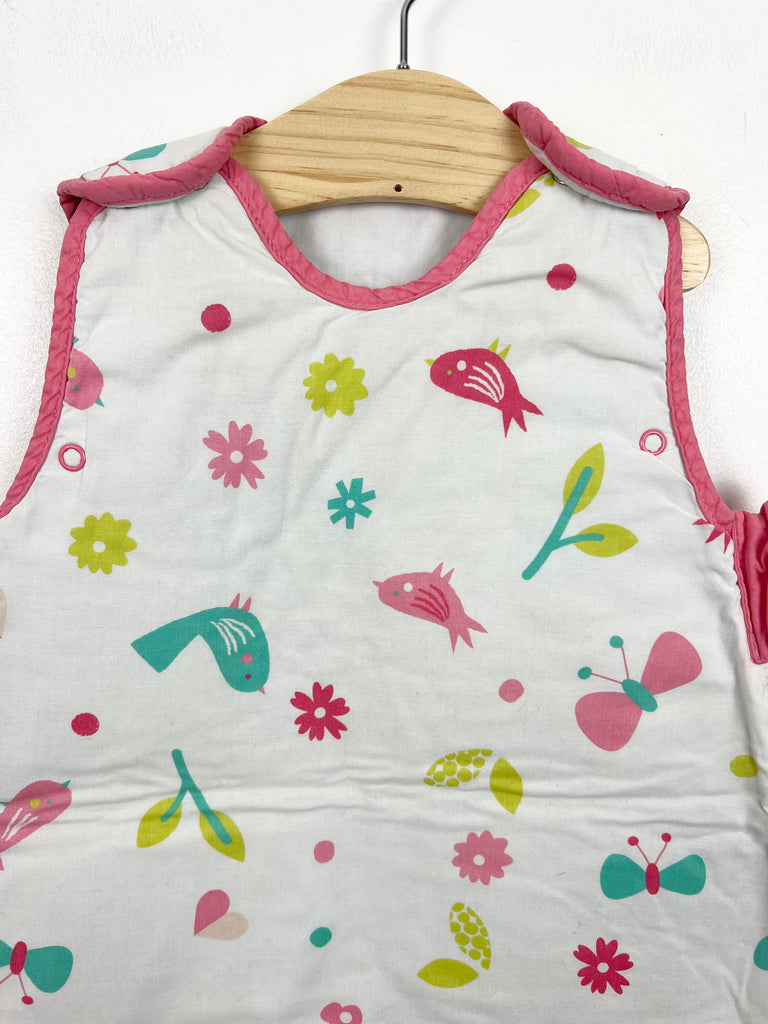 Pre loved baby grobag birds butterflies & flowers sleeping bag 2.5 tog - Sweet Pea Preloved Clothes
