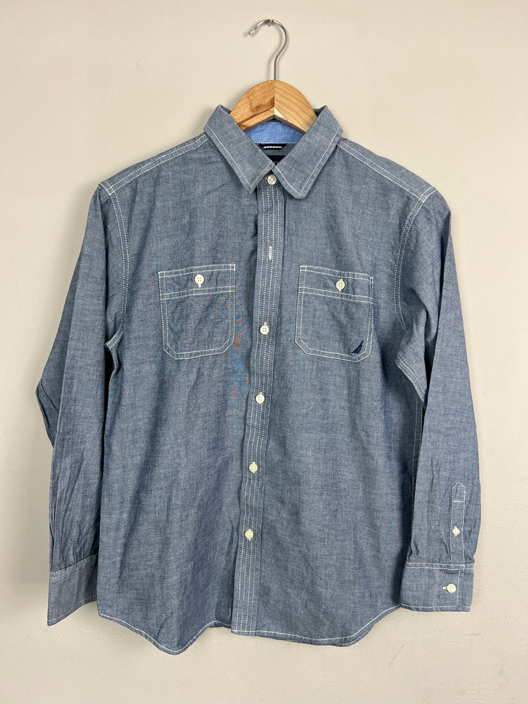 Second Hand older kids Nautica Chambray Shirt - Sweet Pea Preloved Clothes