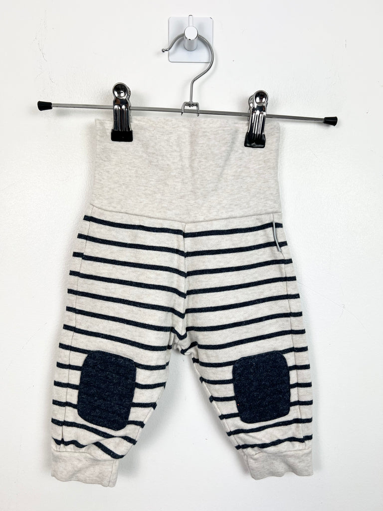 Polarn O.Pyret ecru stripe joggers 0-1m & 2-4m - Sweet Pea Preloved Clothes