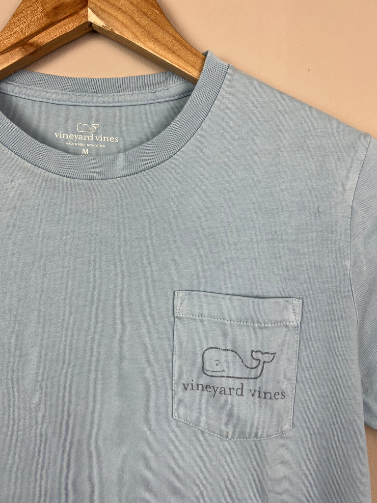 12-14y Vineyard Vines pale blue Whale T-shirt - Sweet Pea Preloved Clothes