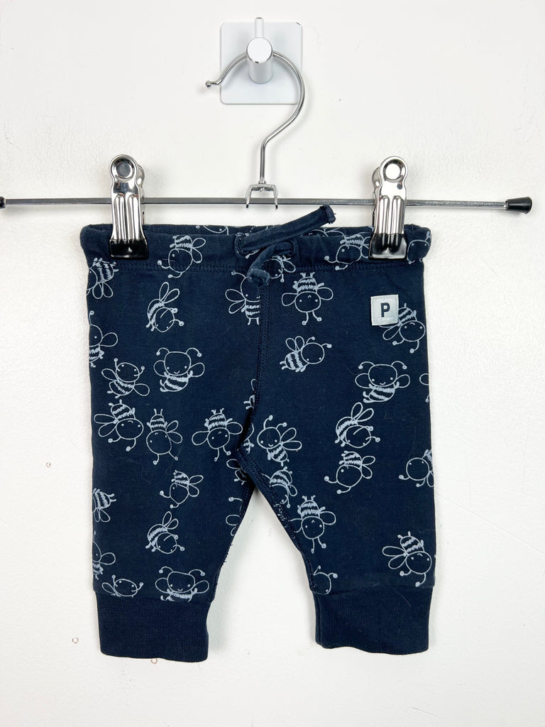 Second hand organic  Polarn O. Pyret Navy Bee Leggings - Sweet Pea Preloved Clothes