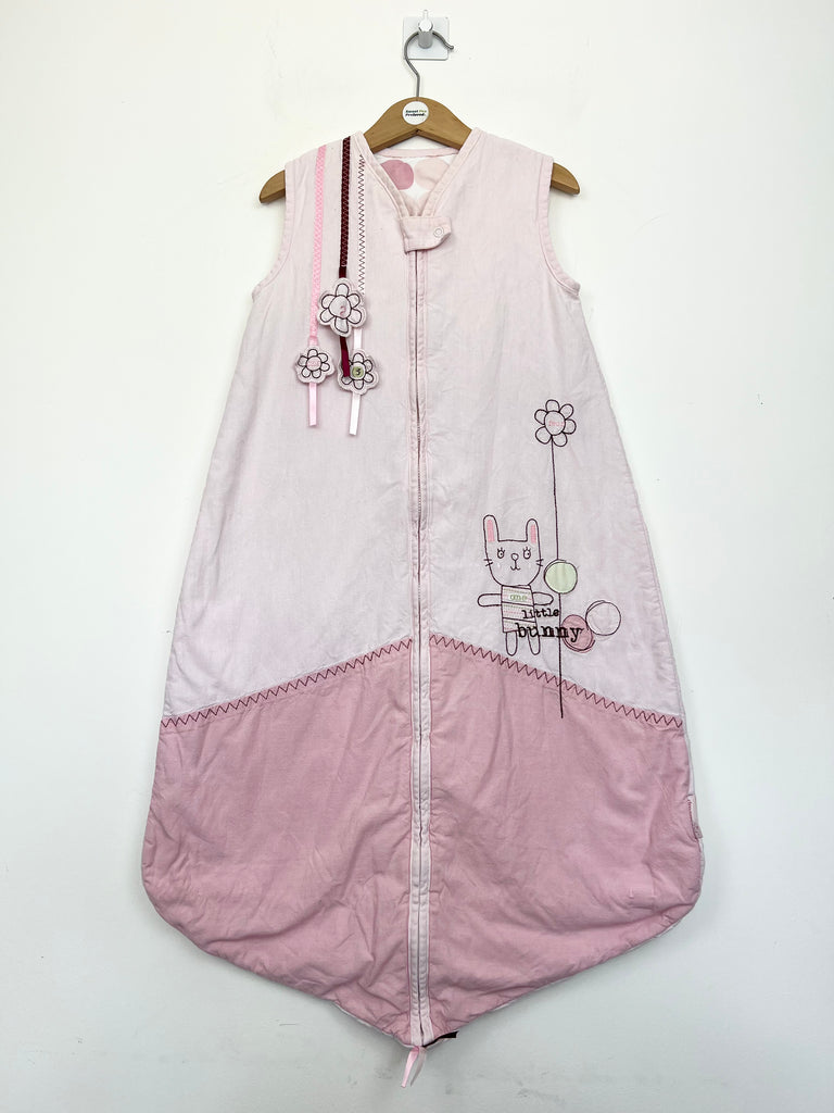 Second hand baby Mamas & Papas pink little bunny sleeping bag 2.5 tog - Sweet Pea Preloved Clothes