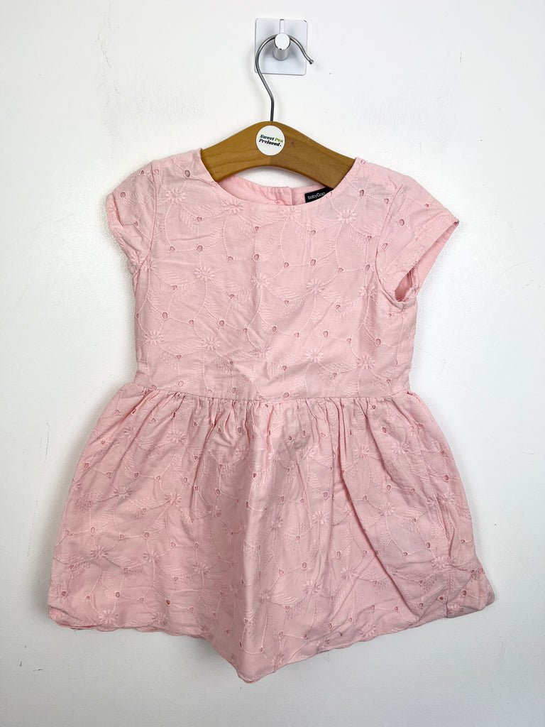 2y Gap pale pink broderie dress - Sweet Pea Preloved Clothes